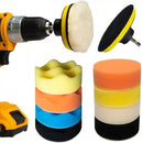 Pulimax™ Kit Almohadillas Pulidoras/Adaptador Para Taladro (11 Pcs)